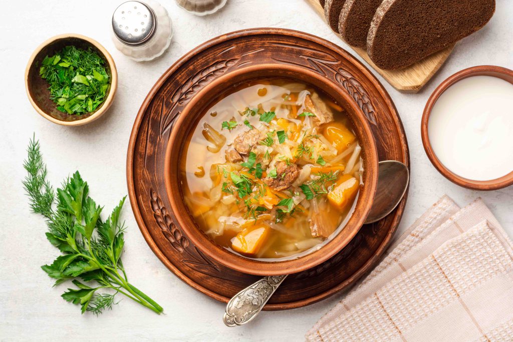 Рецепт українського супу капусняк
