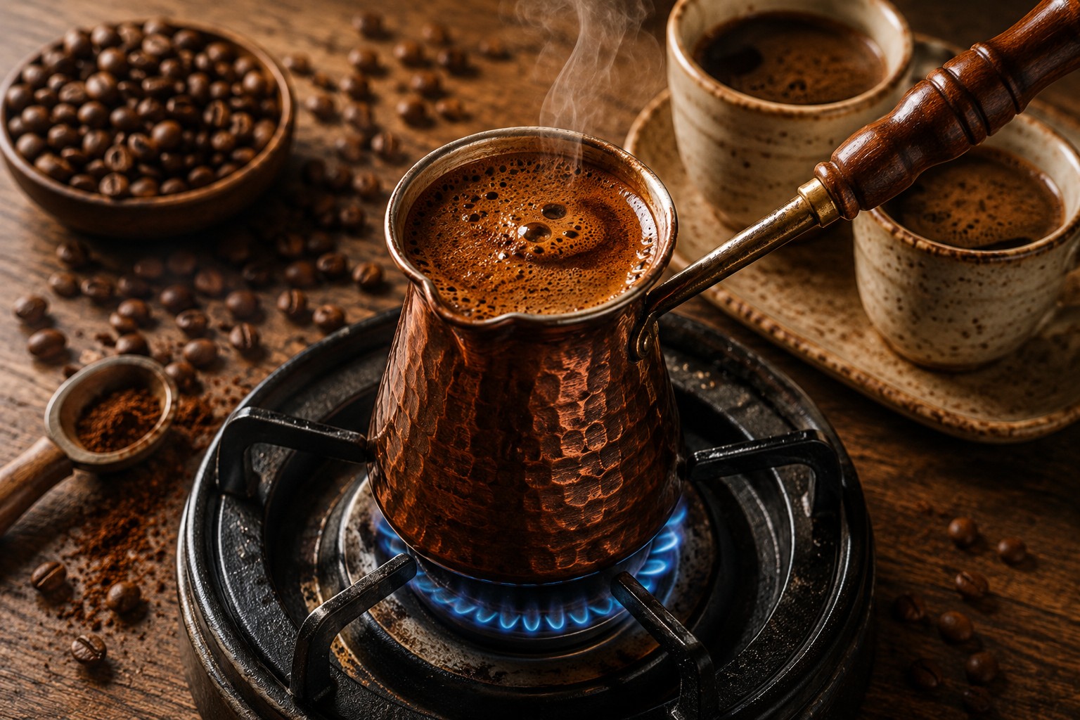 Кава в турці на газовій плиті - The Spicy Spice на we.ua